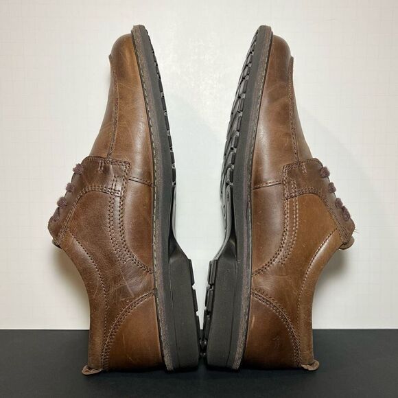 Mens ECCO Brown Leather Lace Up Oxford Shoes / Size 10-10.5 / EU 44 - Picture 6 of 9